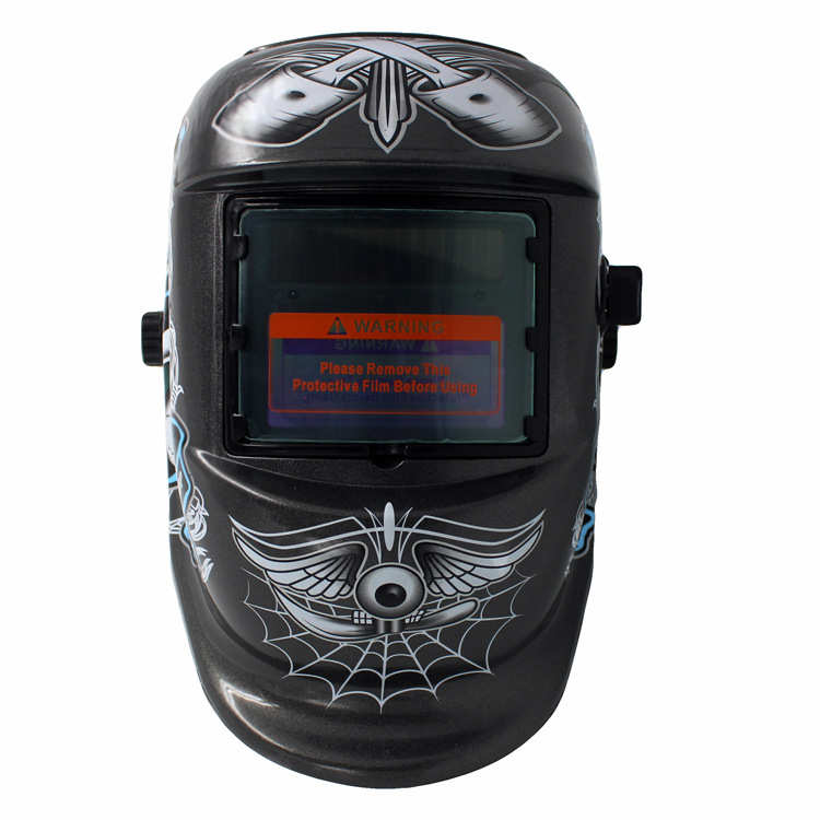 107款头戴式太阳能自动变光可调节电焊面罩氩弧焊现货焊工面罩