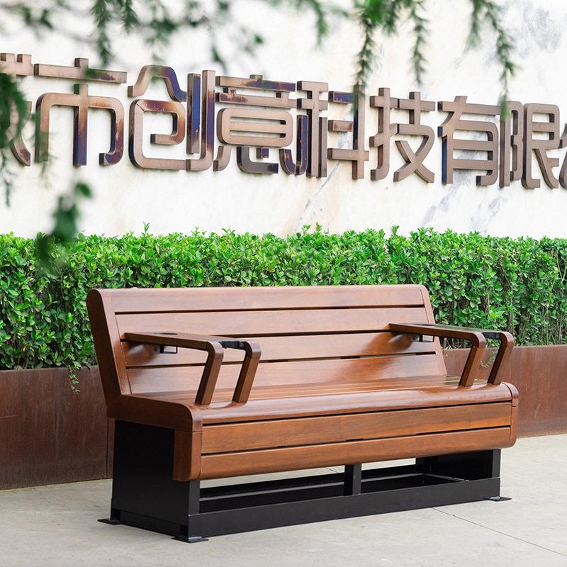 户外公园椅不锈钢座椅商场广场小区园林学校休闲长条椅