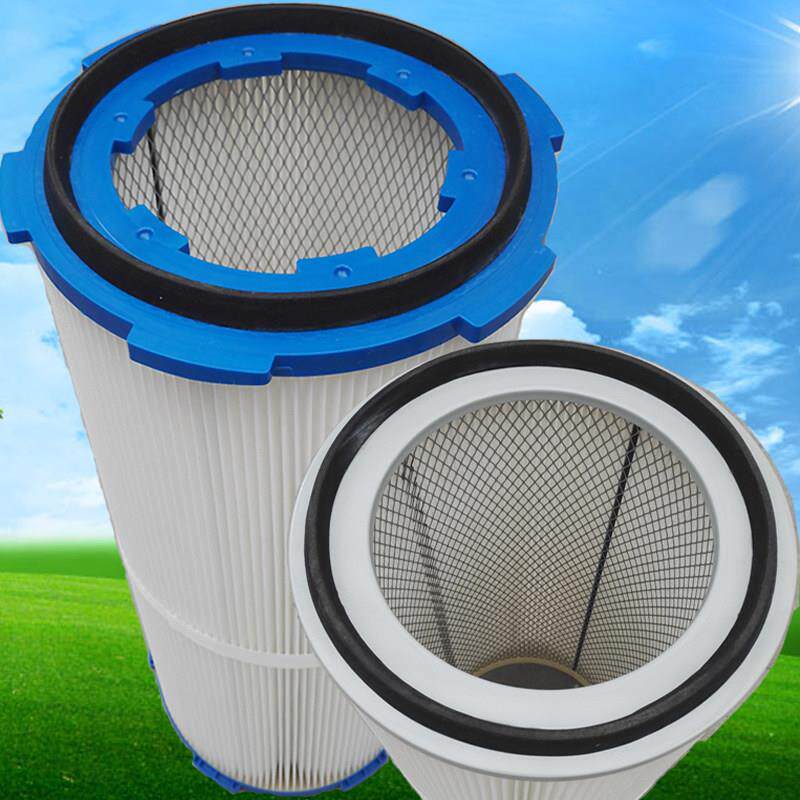 六耳快拆式空气除尘滤芯脉冲打磨柜塑粉回收机旱烟净化器工业滤筒