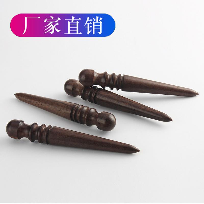檀木打磨棒 手作DIY皮革皮具 手作打磨皮边 封边抛光棒全长13.8cm