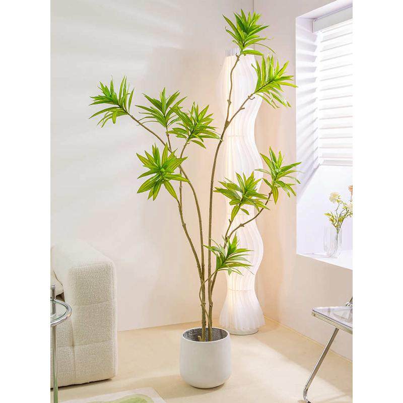 仿真高档花百合竹轻奢绿植仿生植物客厅电视柜落地装饰假盆栽摆件,鲜花速递/花卉仿真/绿植园艺,仿真绿植,淘宝优惠券,粉丝福利购,淘宝优惠卷