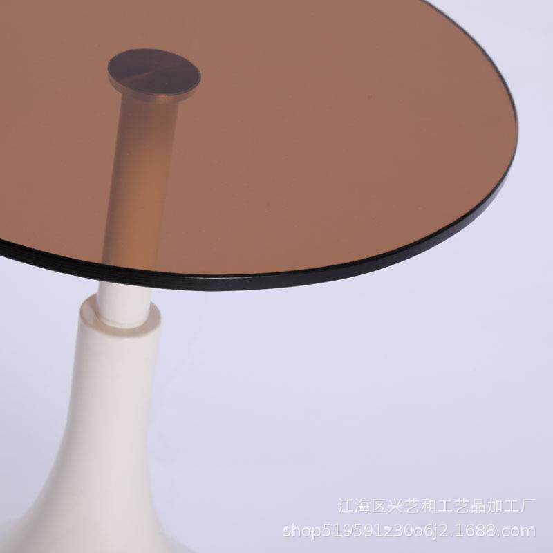 奶油风沙发边几床头边桌轻奢客厅小圆桌茶几创意现代简约卧室角几