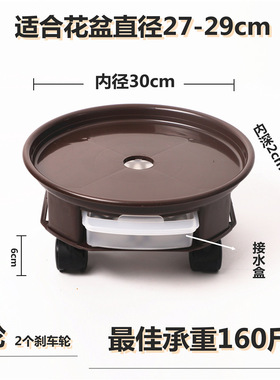 圆形加厚塑料树脂花盆托盘花瓶