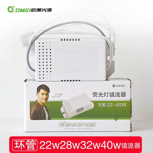 环管荧光灯电子镇流器欧美光源oumei22-40w整流器老式灯具电器