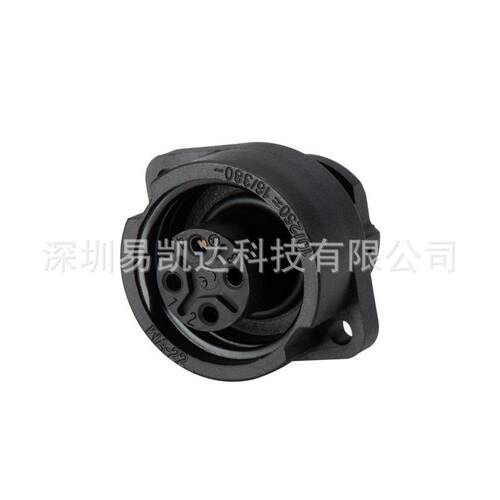 WA22型4孔圆形母座连接器 400V/16A螺丝压接防水航空插IP67