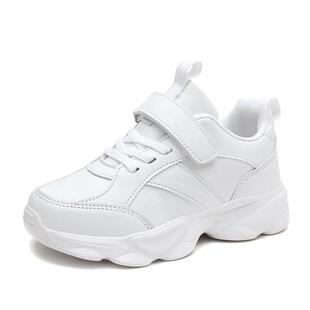 Children shoes Black White girl Shoes Kids sneakers Pu Leath