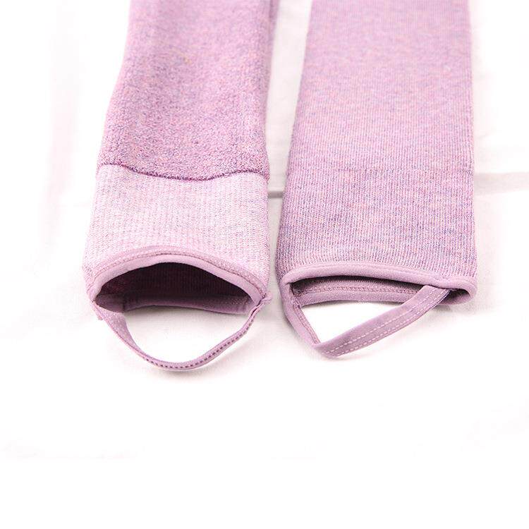 新款直销羊毛袜套女潮针织保暖纯色甜美长筒袜套踩脚过膝袜套护腿