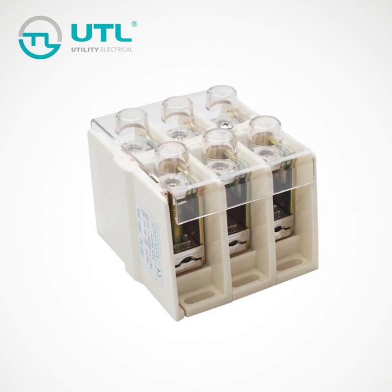 尤提乐JUT5-300一进一出接线端子排接线300平方大电流导轨端子