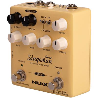 NUX STAGEMAN木吉他效果器NAP5电箱弹唱前级DI单块内录音LOOP循环