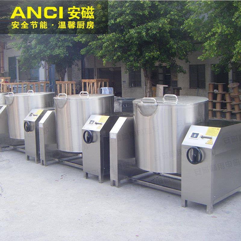 安磁单头可倾式煲汤炉工业一体式大功率摇摆汤炉商用电磁煲汤灶 - 实物图