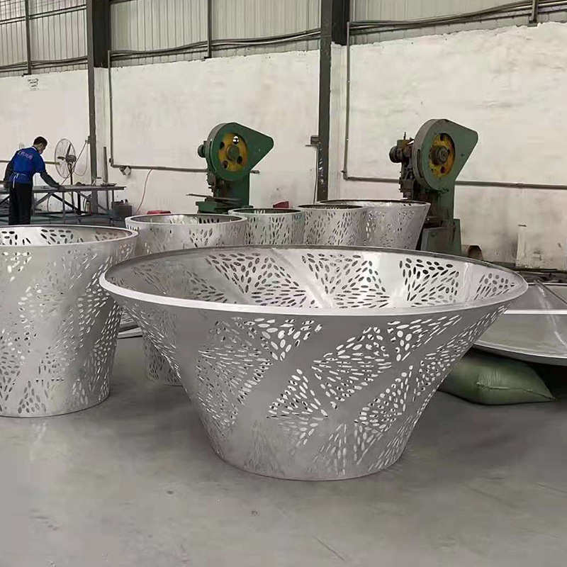 铝型材板材异型切割定/制双曲单曲弧形铝板商场吊顶各种造型焊接