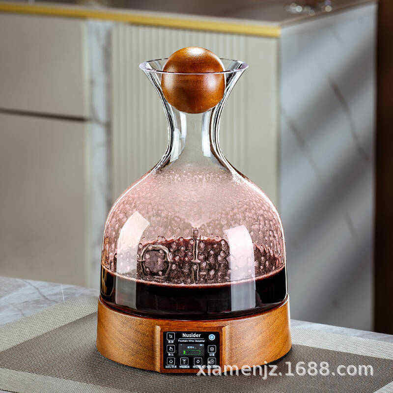 家用高档奢红酒雾器轻酒壶葡萄酒醒酒电动快速水晶玻璃酒具化分
