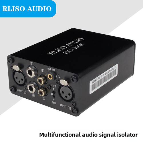 Rliso Iso-200S多功能音频隔离器Xlr专业音频隔离，以消除电流声