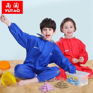 儿童雨衣连体男童女童雨披宝宝学生雨衣幼儿园雨衣环保 雨淘