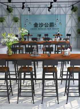 桌实木吧台桌家用椅小客厅隔TM-59393断柜木板桌组合靠墙高脚玄关