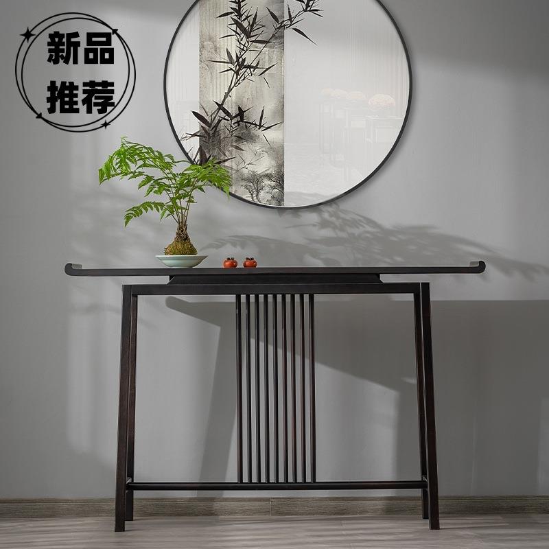 新中式玄关桌简约客厅条案端景台玄关柜禅意贡桌门厅柜席面条几桌