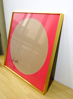 百喜图十字绣裱框铝合金画框装裱囍字框架带玻璃背板自装带红卡纸