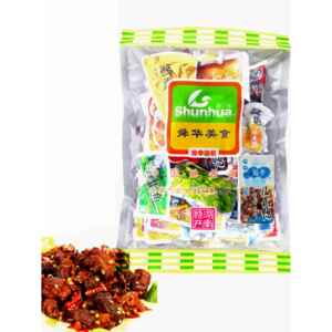 临武鸭舜华湖南特产茶油混合散装鸭肉脯500g香劲微辣熟食肠脖腿脚
