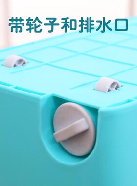 7YX批发接水桶带下排水44cm地拖桶大号加厚长方形洗拖把桶挤水桶