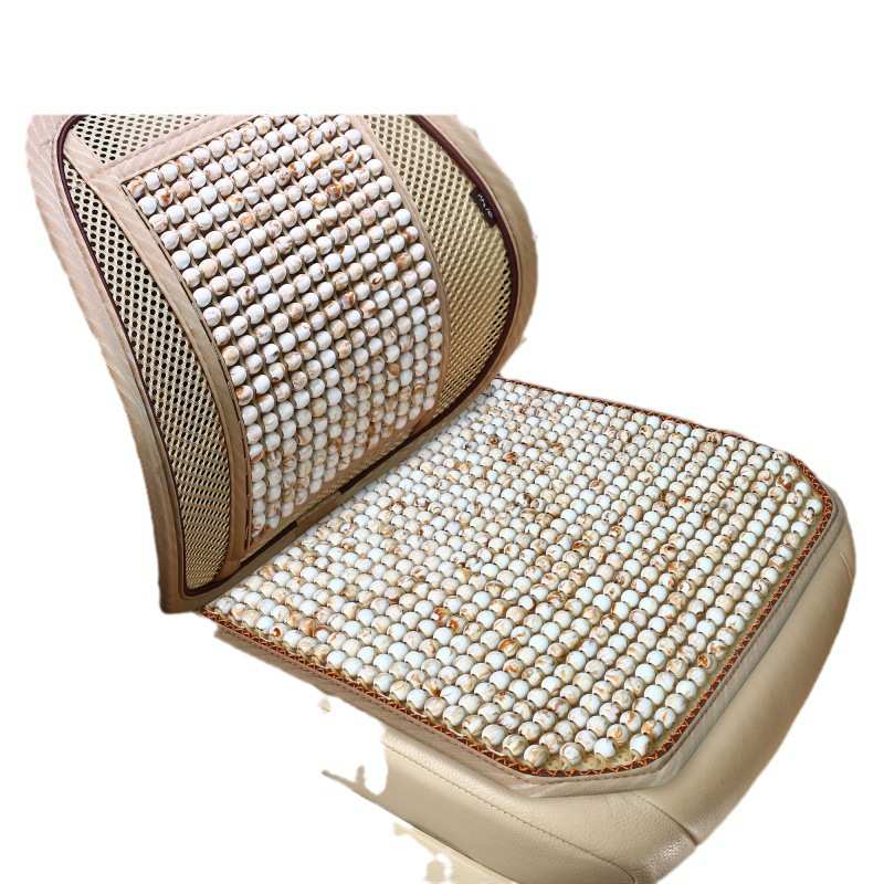 亚克力珠方垫腰靠汽车背垫夏季座椅腰部支撑透气腰托车用靠枕