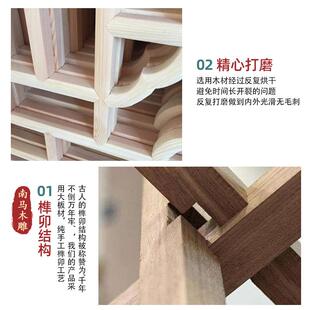 新中式仿古花窗岭南西关复古海棠压花玻璃满洲窗西关大屋门窗装饰