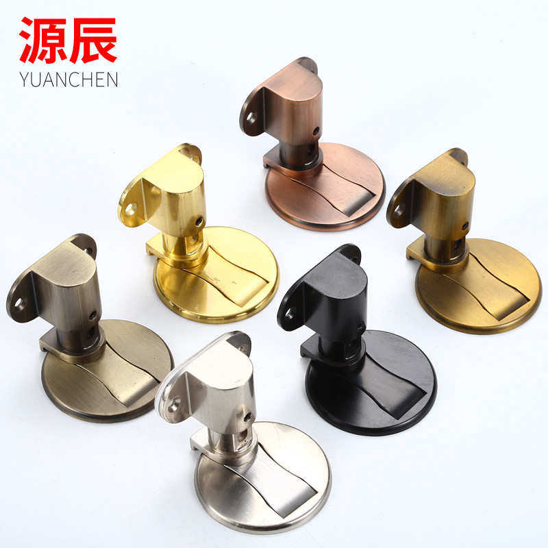 可调地吸免打孔两用门把卫生间防撞门顶强磁加厚隐形门把手