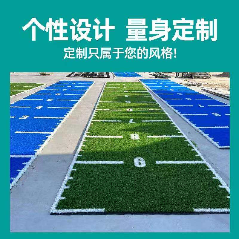 健身房人工草皮训练草坪刻度白线功能图案LOGO地毯私教运动垫子
