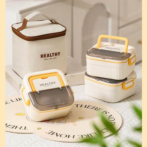 304 Stainless Steel Lunch Box for Office Workers, Microwavea