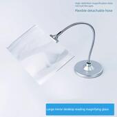 台式 看书科学维修用 放大镜高清菲涅尔镜片老年人4X阅读工作支架式