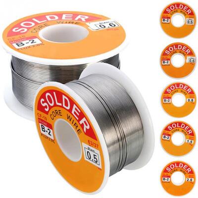 Solder wire 1pcs 0.6/0.8/1.0/2.0 63/37 FLUX 2.0% 45FT Tin Le
