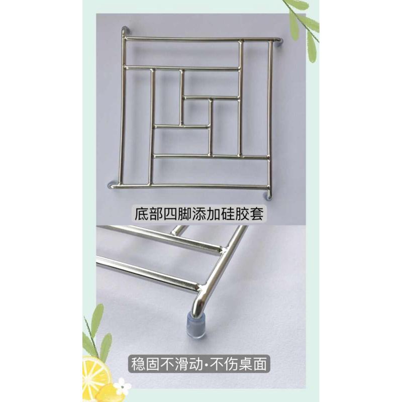 304不锈钢防烫隔热垫 厨房餐桌锅垫 碟碗架杯垫盘垫实心手工制作