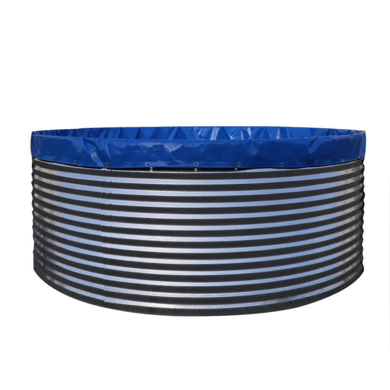 镀锌板果园帆布箱农田养殖池蓄水池组装污水处理鱼池水池高密度式