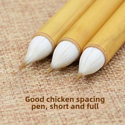 正品古晋法毛笔唐鸡距笔狼毫小楷蒜笔头毛笔头抄胖经临摹短锋头毛