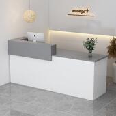 服装 店高低烤漆前台接待台简约现代便利店吧台收银柜台小型柜台桌