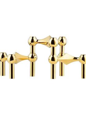 丹麦现代简样板叠房轻奢分子结烛构台VBN拼接三约角堆家居装饰摆