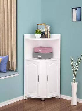 转角柜墙角柜子现代简约拐角边角三角形收纳柜客厅卧室角落置物架