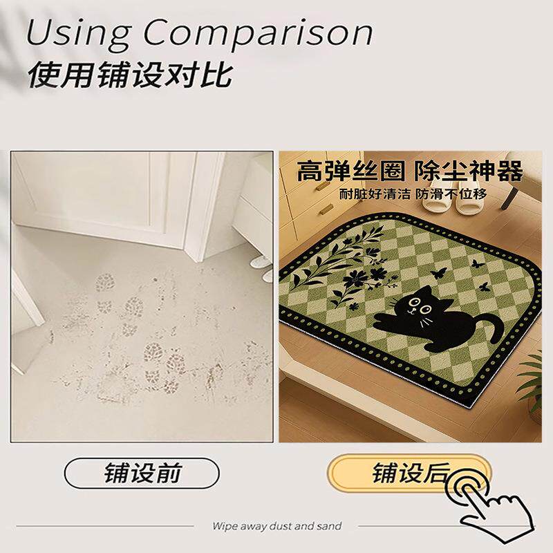 入户门垫耐脏法式家用防滑脚垫子玄关进门口门厅地毯除尘丝圈地垫