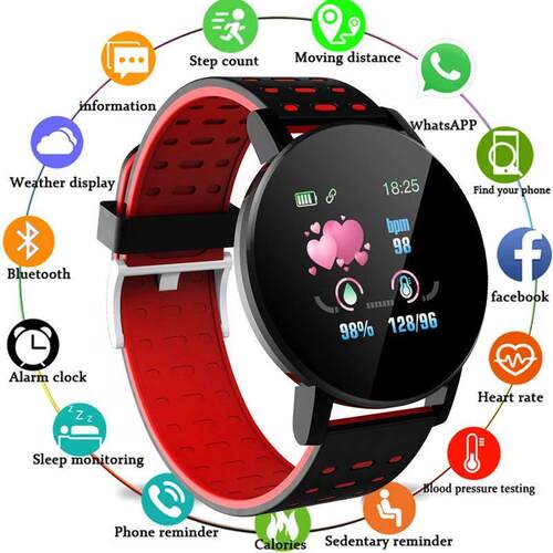 119S Smartwatch Bluetooth Smart Watch Men Blood Pressure Wom
