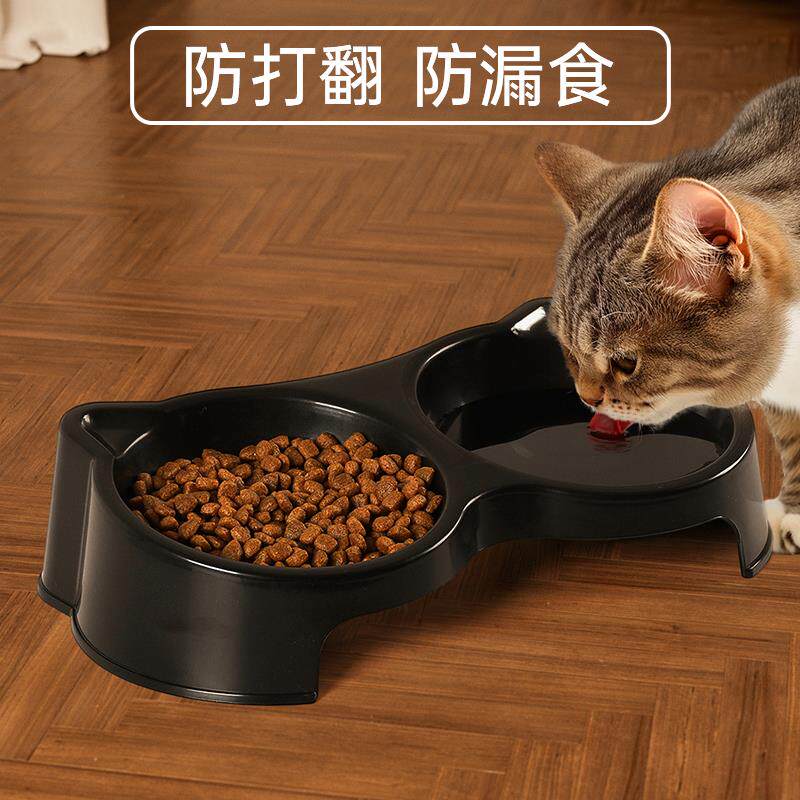 猫食盆多盆猫碗双碗猫咪宠物喝水碗狗狗碗不易打翻护颈椎饭碗喂