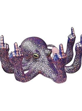 跨境 章鱼八爪鱼夜光装饰品摆件设计 家居恶搞庭院摆件设计章鱼