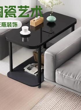 几小茶沙几边小桌子置物架发侧柜移动边茶台茶桌茶水柜窄E435454