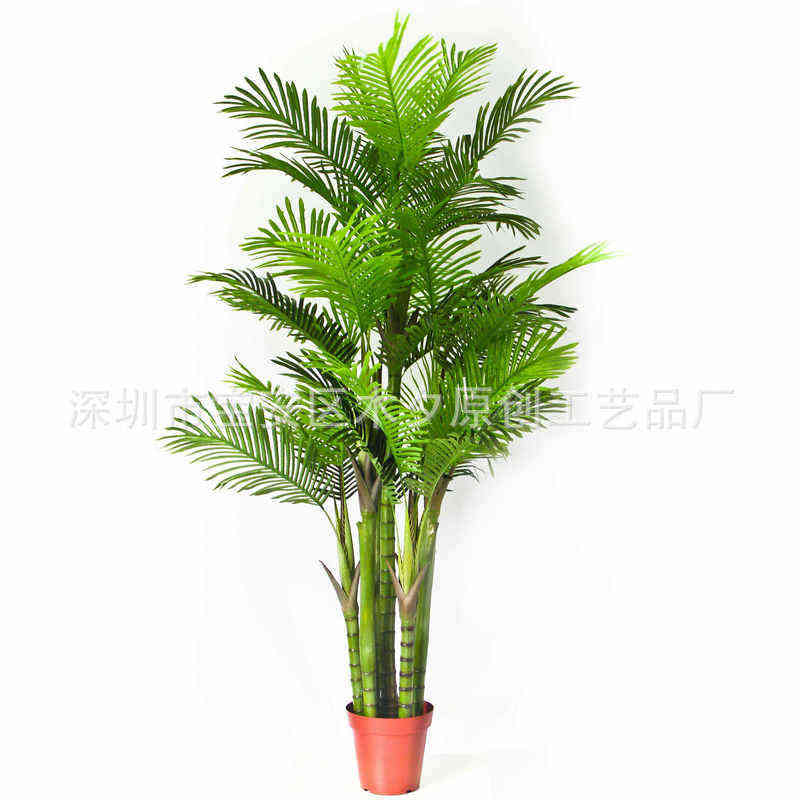 厂家批发单杆大肚迷你葵包棕迷你葵树 单杆多杆葵树仿真树摆件