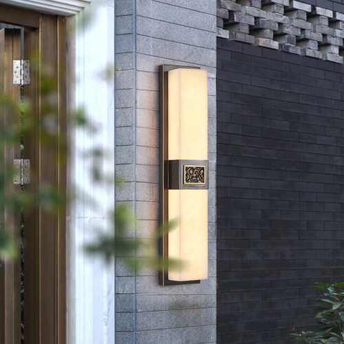 超灯全新壁灯灯室外中式阳台户外庭院亮防水别墅大门两侧外墙铜