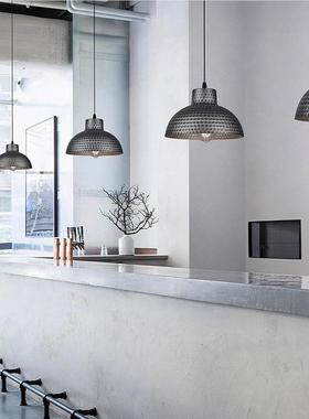 63035日式侘创寂风餐厅厅吧吊灯原手绘台灯岛台灯咖啡商用灯工业