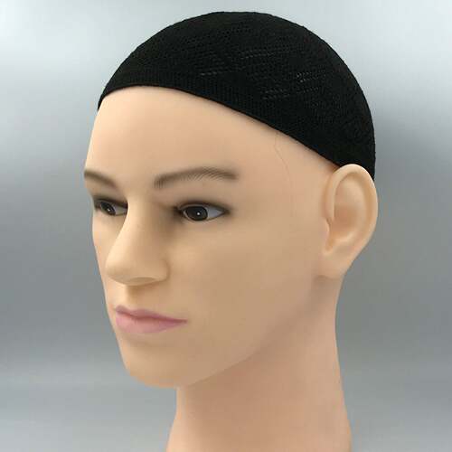 Men's Knitted Kufi Hat Breathable Muslim Hat for Gifts