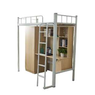 学校宿舍床上床下空员工公寓床小户型复式高架床上床下桌组合床