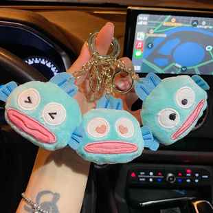 女式高级感钥匙扣日杂小挂件新款小丑鱼毛绒配饰公仔挂件卡通毛绒