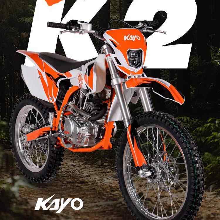 跨境出口成人两轮越野摩托车KAYOk2竞技250cc全地形跨境出口专用