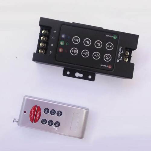 RF8键控制器 厂家直销 RGB T8 30A控制器 RF无线七彩灯带控制器