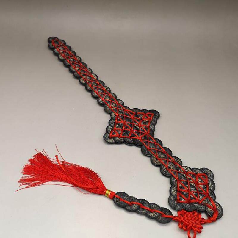 仿古黄铜黄铜钱挂件家居摆件古玩铜器铜剑挂件工艺品